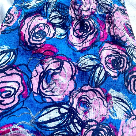 Modern Floral Print Spaghetti Strap Blouse INC International Concepts Size 2 - Picture 11 of 15